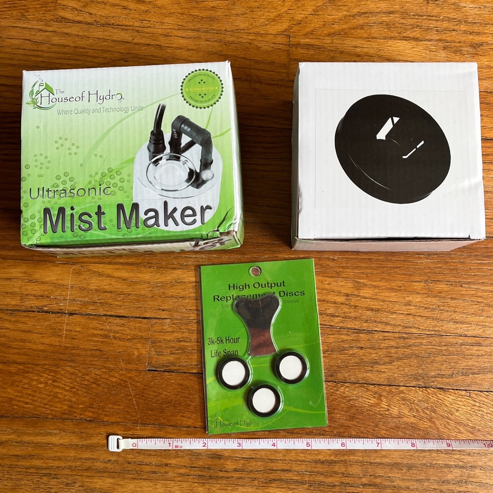 😶‍🌫️House of Hydro Ultrasonic Mist Maker with Replacement Discs